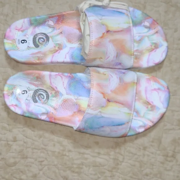 JOHNNY WAS CALME Marble Pool Sandals Size 9 and 6 Women's - Picture 4 of 7